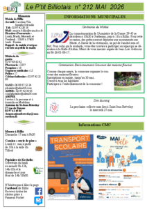 p&rsquo;tit billiotais de mai 2026 n 212