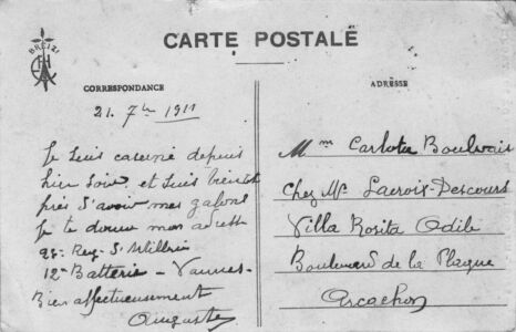 Carte postale 1911 Boulvais