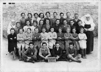 Groupe de classe à Billio 1953