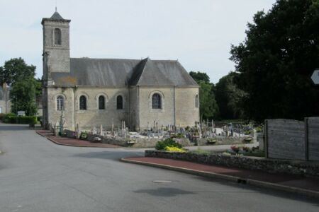 vue de l'église et du cimetière de Billio